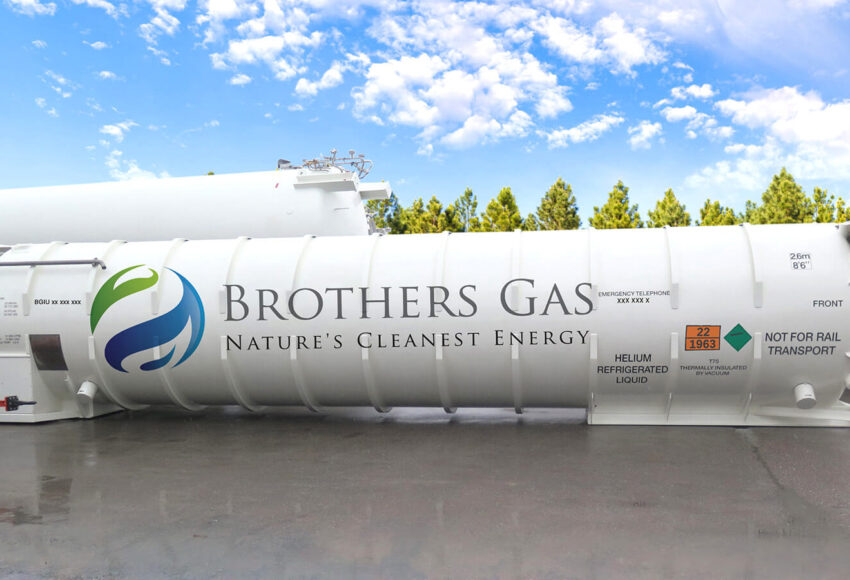 Brothers Gas awards contract for the supply of Helium ISO Tanks