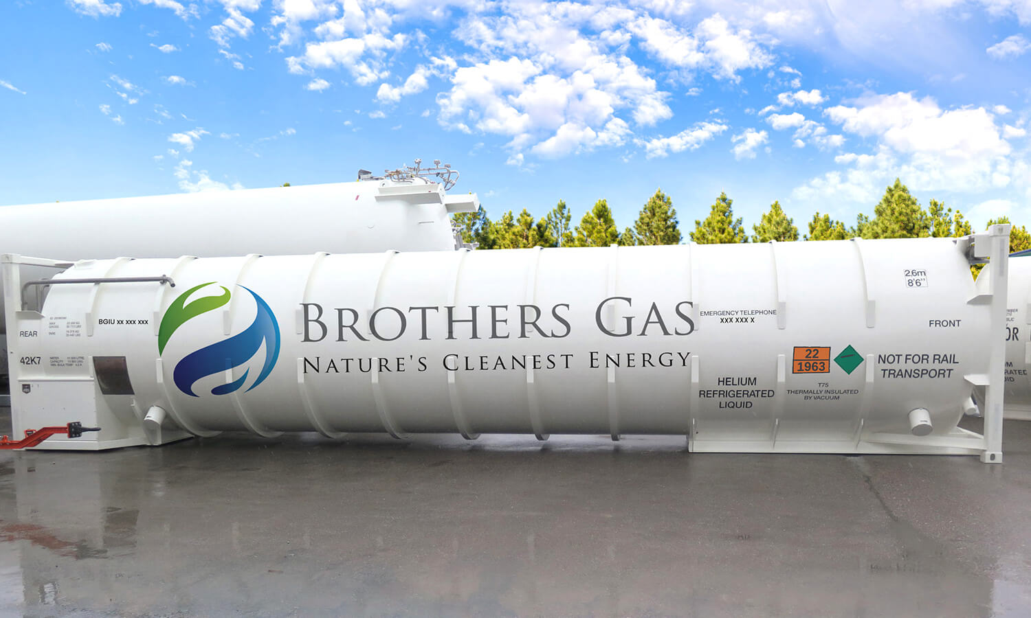 Brothers Gas awards contract for the supply of Helium ISO Tanks